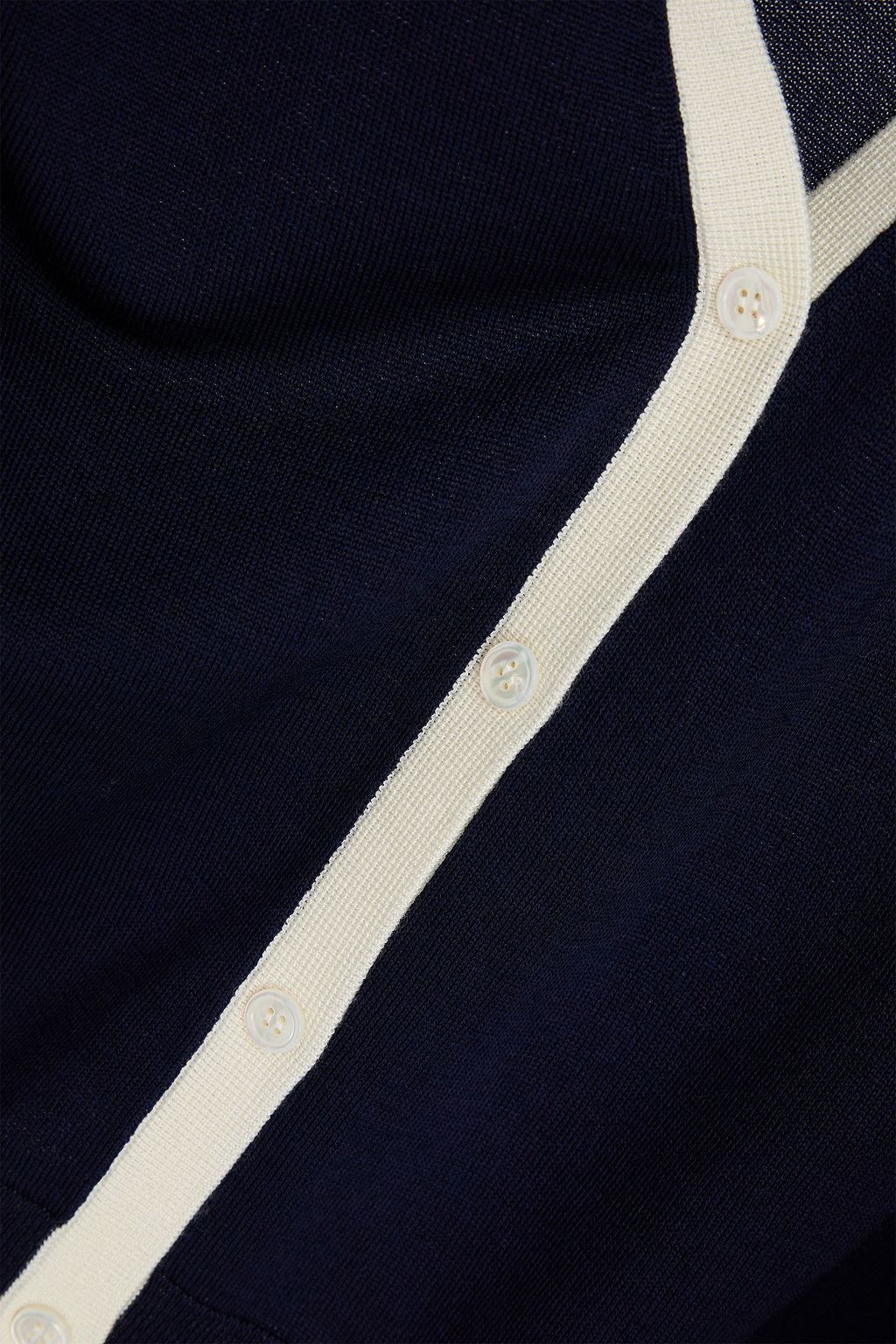 THEORY Zweifarbiger Strickcardigan