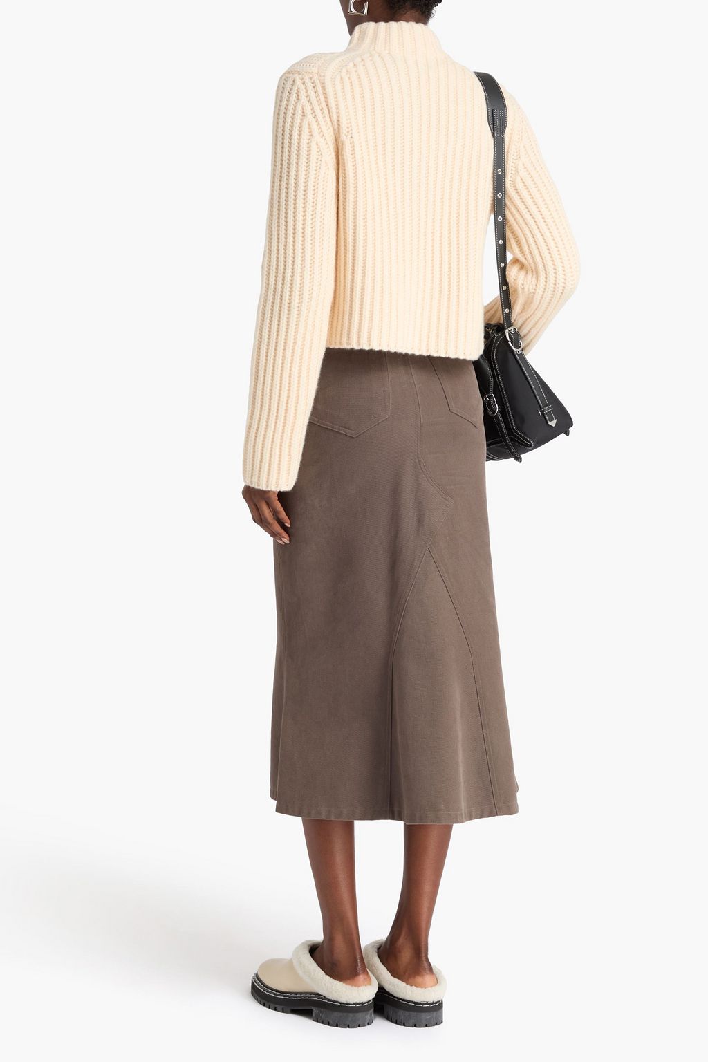 THEORY Ribbed wool and cashmere-blend cardigan