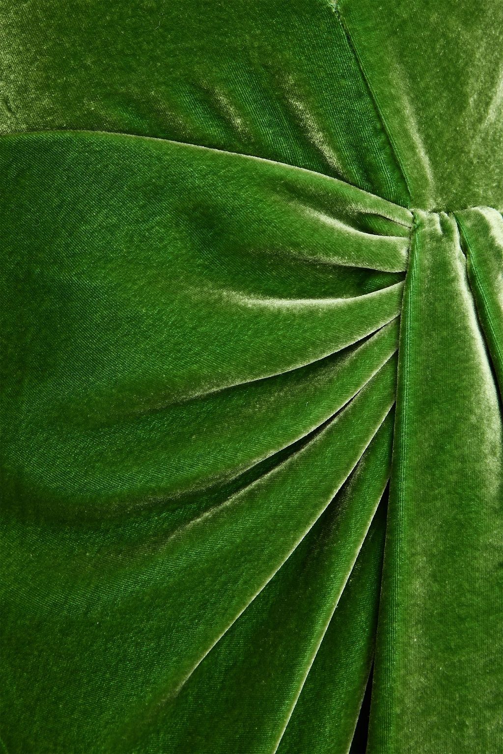 COSTARELLOS Draped velvet maxi dress