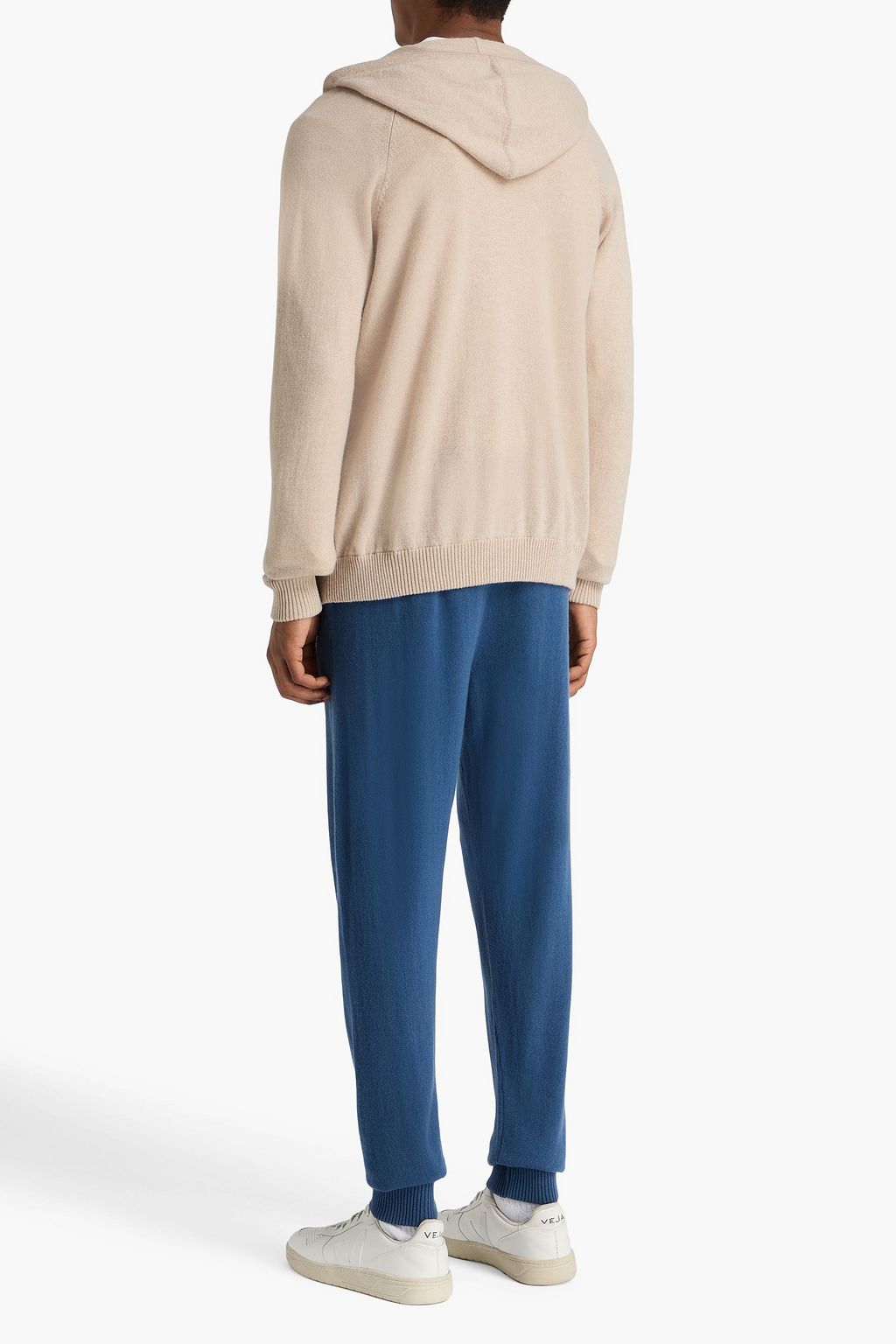 DEREK ROSE Cashmere zip-up hoodie