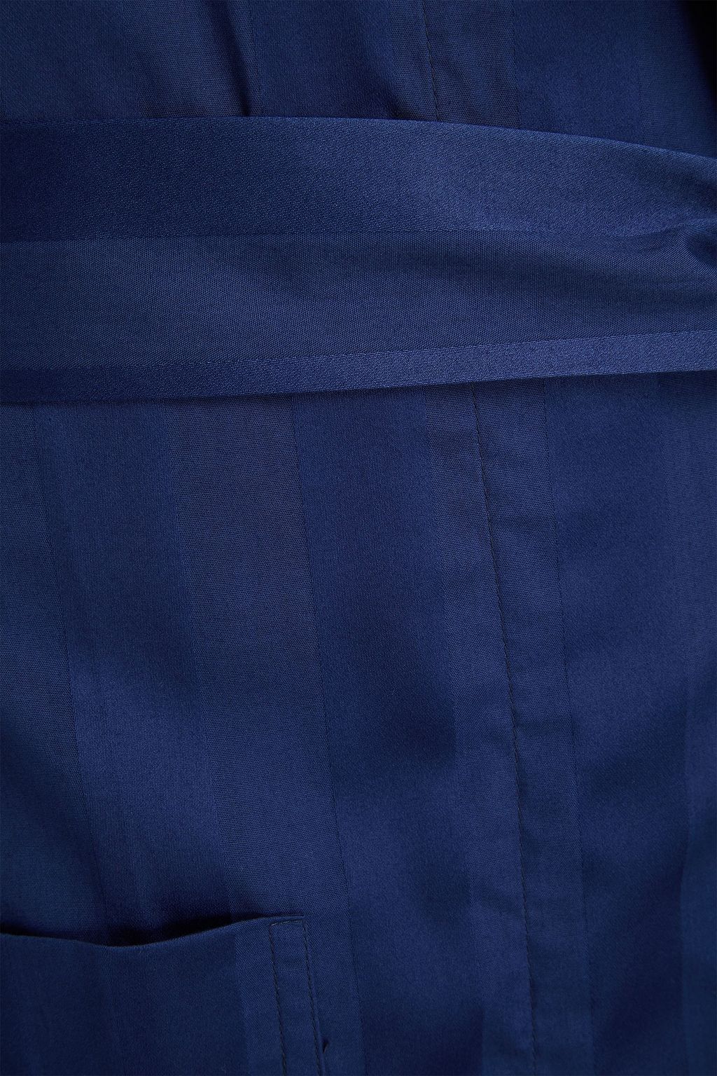 DEREK ROSE Striped cotton robe