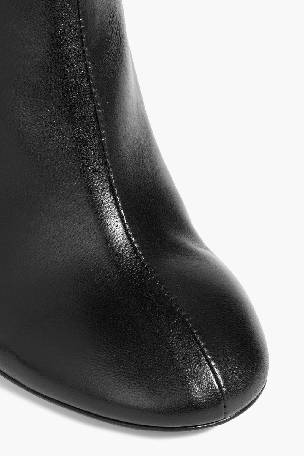 ALAÏA Leather wedge over-the-knee boots