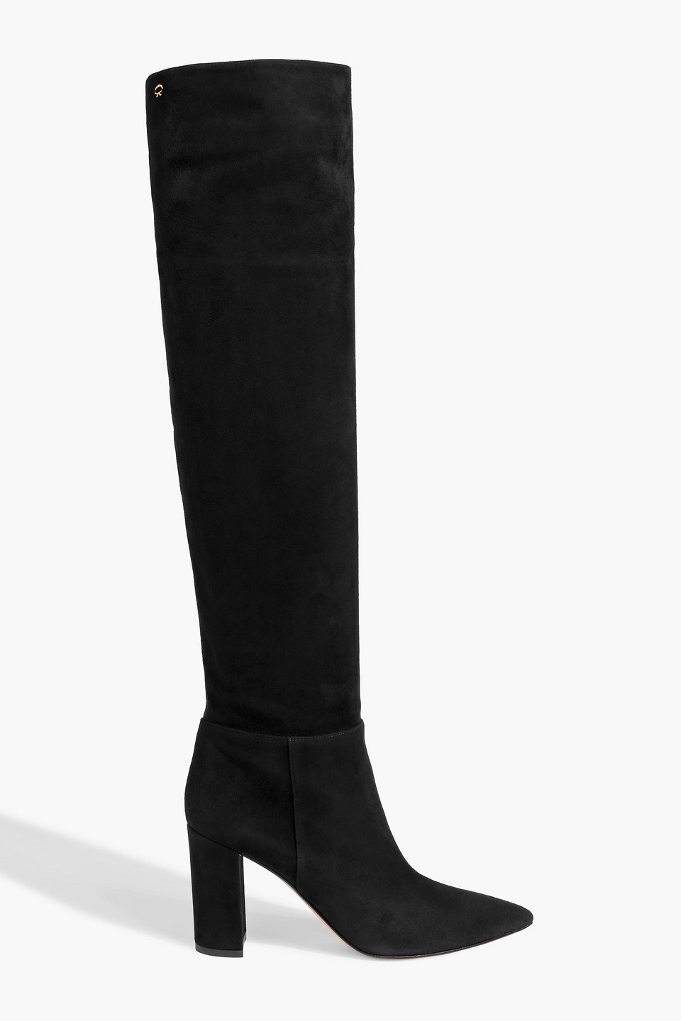 Gianvito Rossi Piper 85 Suede Over-the-knee Boots In Black