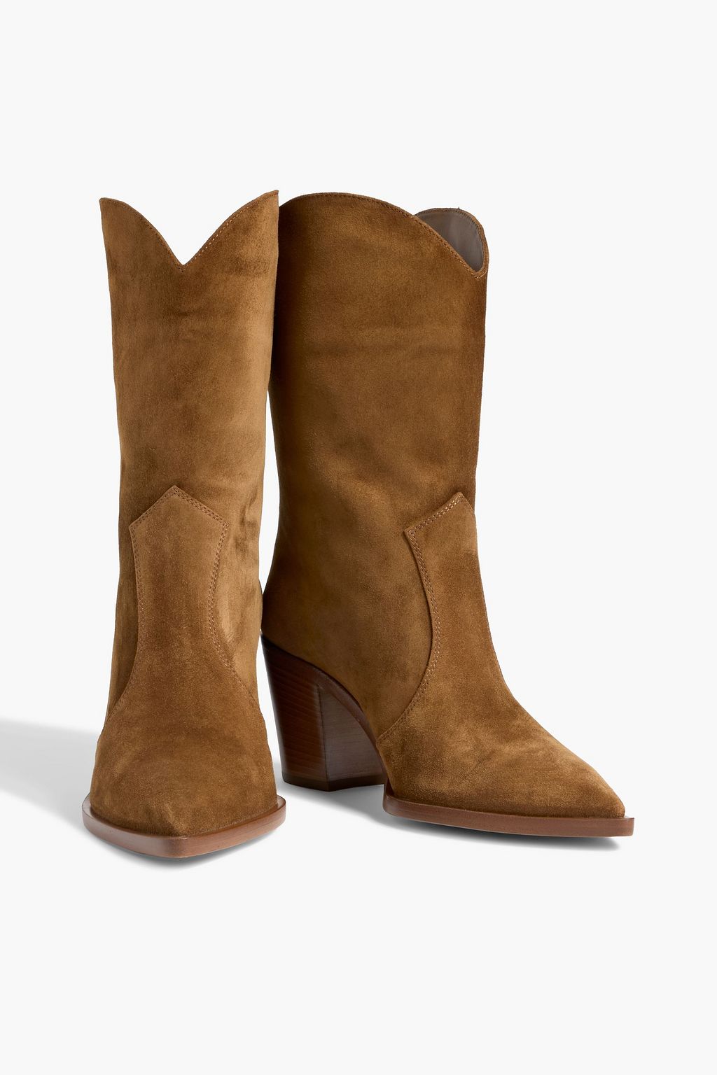 GIANVITO ROSSI Denver suede cowboy boots
