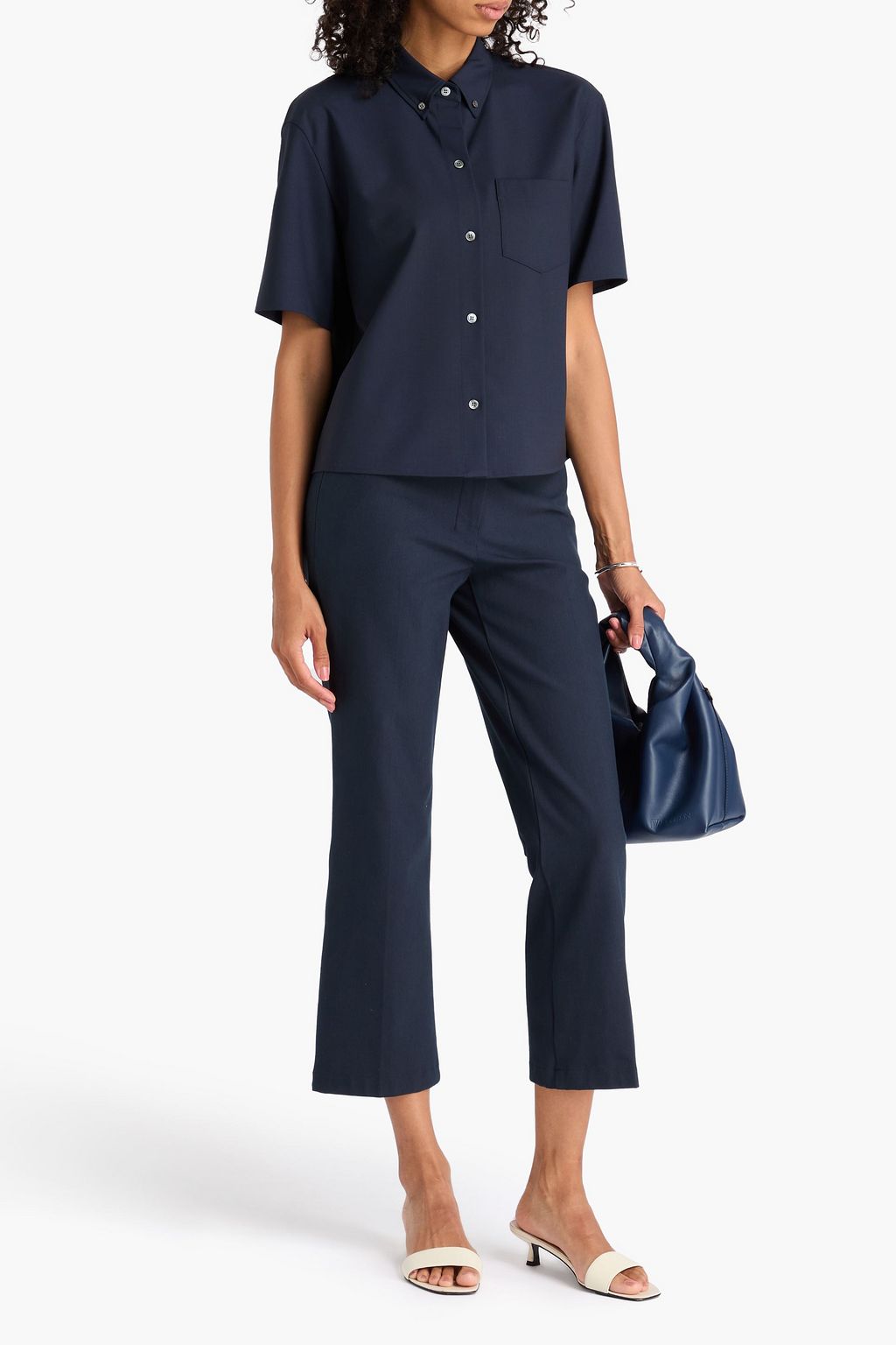 THEORY Wool-blend shirt