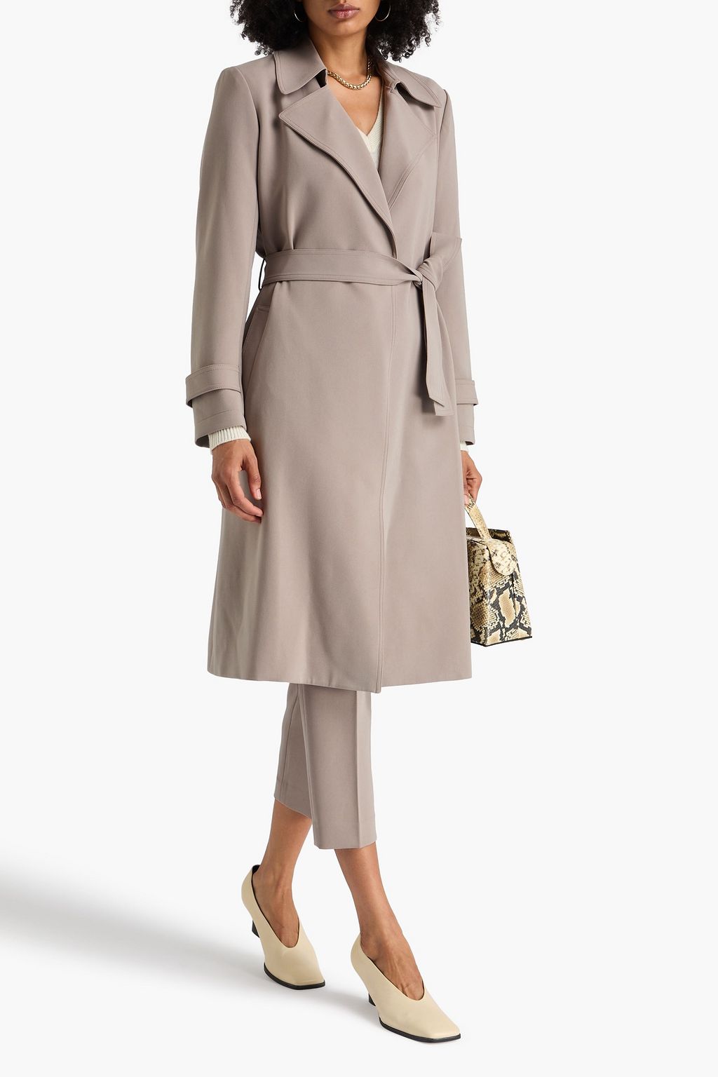 THEORY Oaklane crepe trench coat