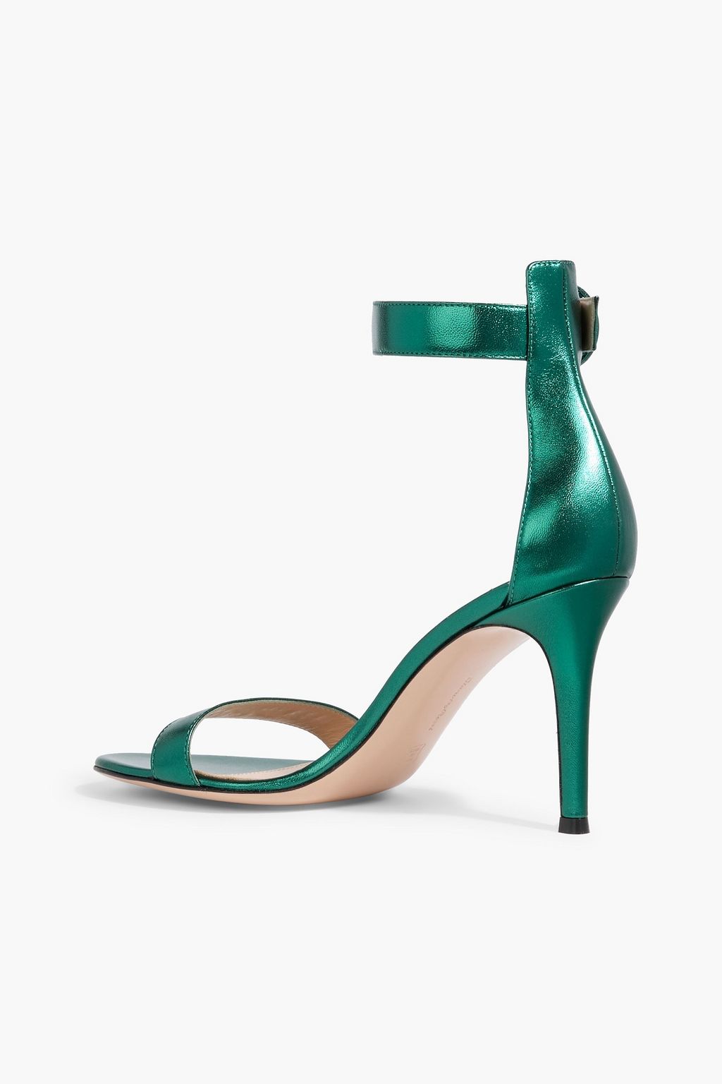 GIANVITO ROSSI Portofino 85 metallic leather sandals