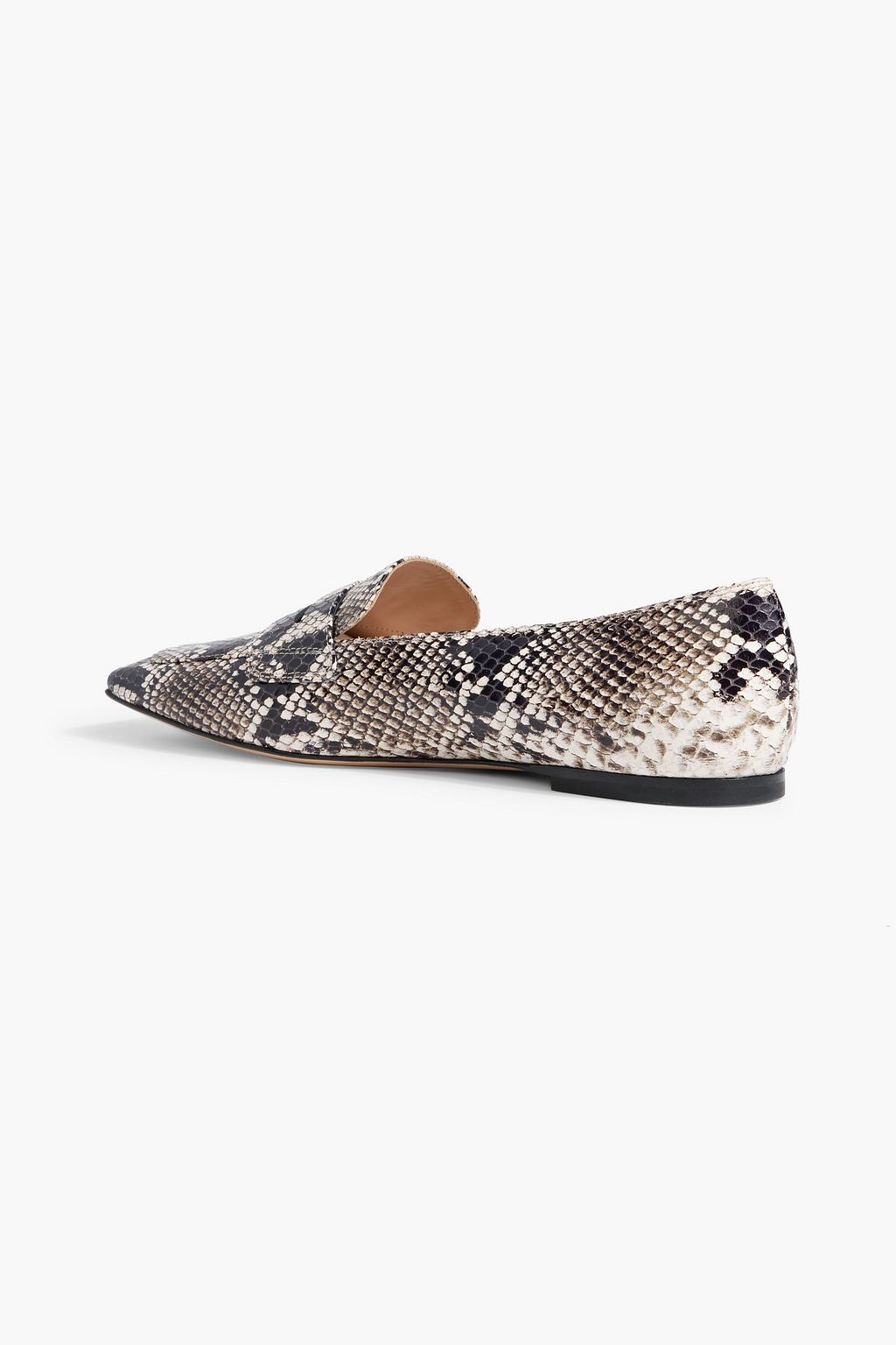GIANVITO ROSSI Christina 05 snake-effect leather loafers