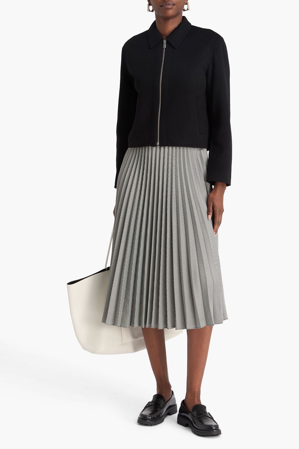 THEORY Brushed wool and cashmere-blend felt jacket