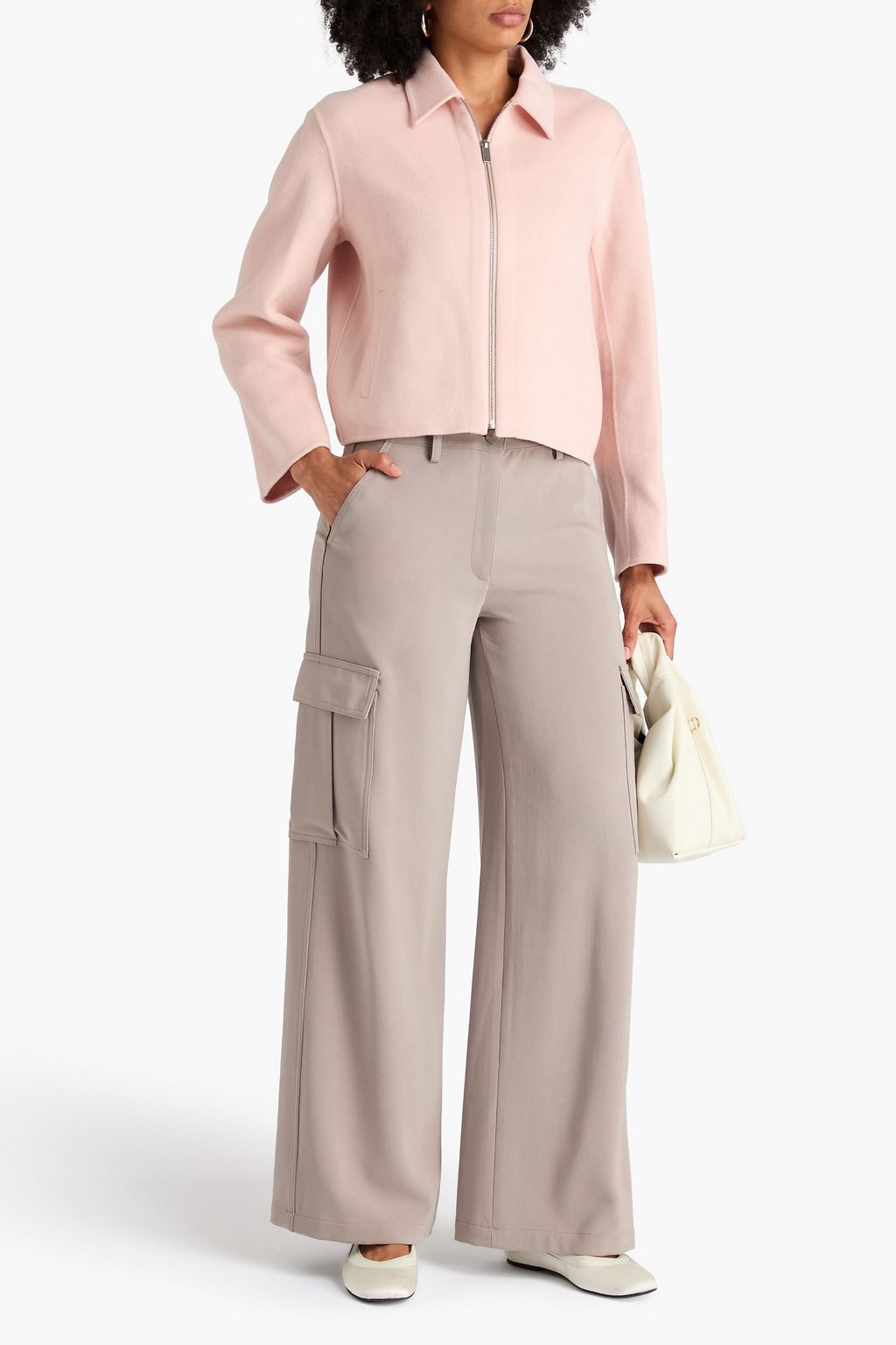 THEORY Brushed wool and cashmere-blend felt jacket