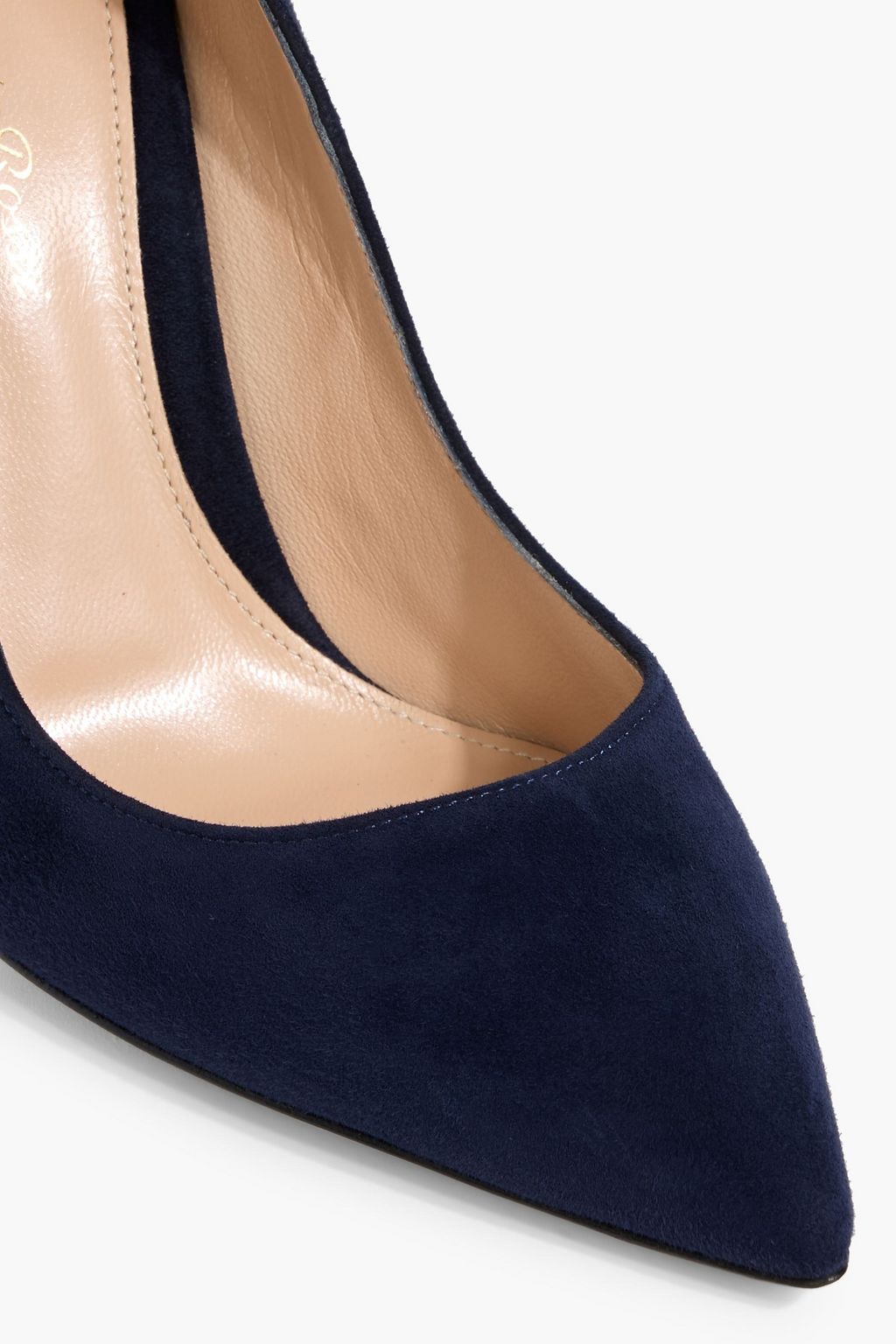 GIANVITO ROSSI Ellipsis suede pumps
