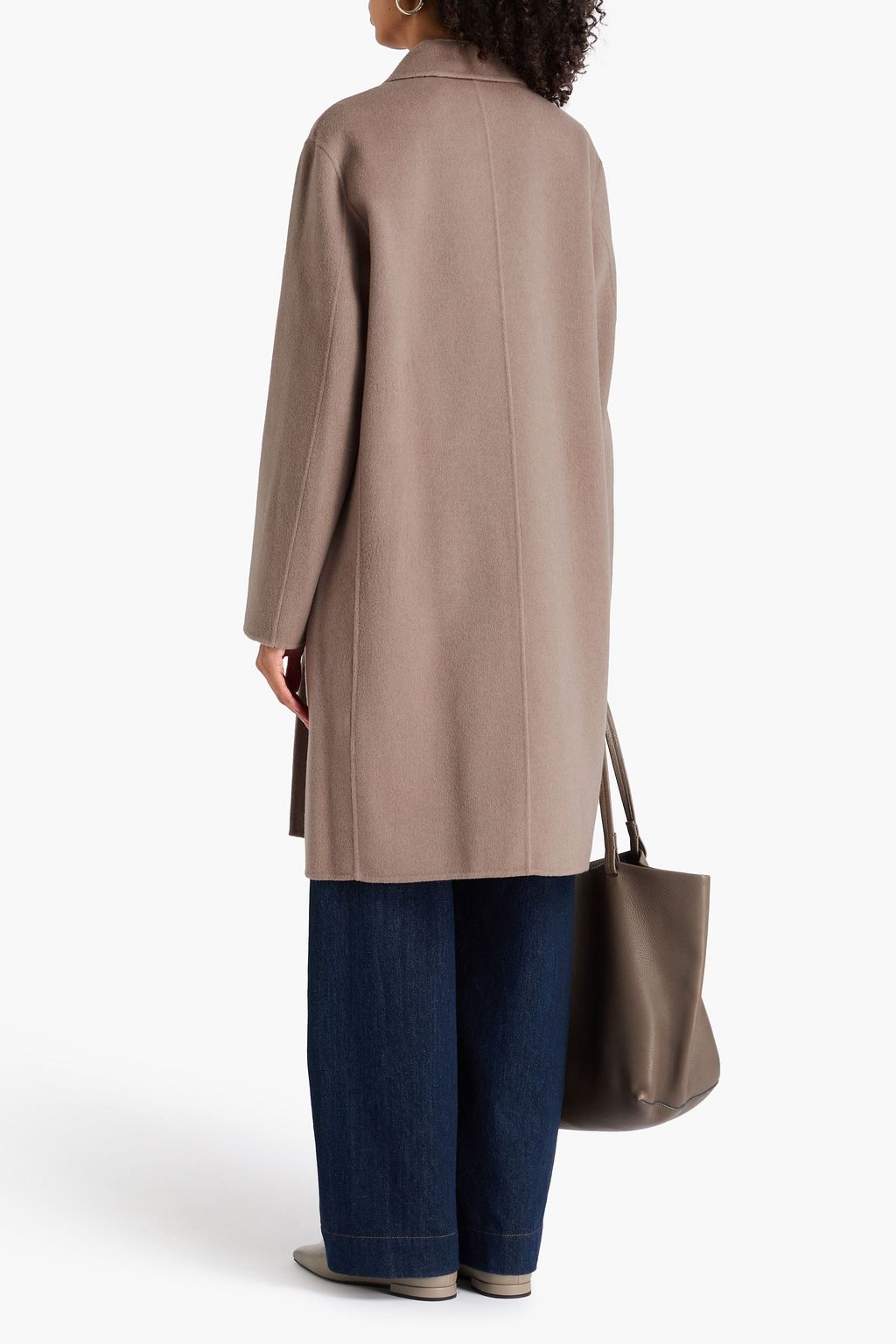 THEORY Double-breasted wool and cashmere-blend felt coat