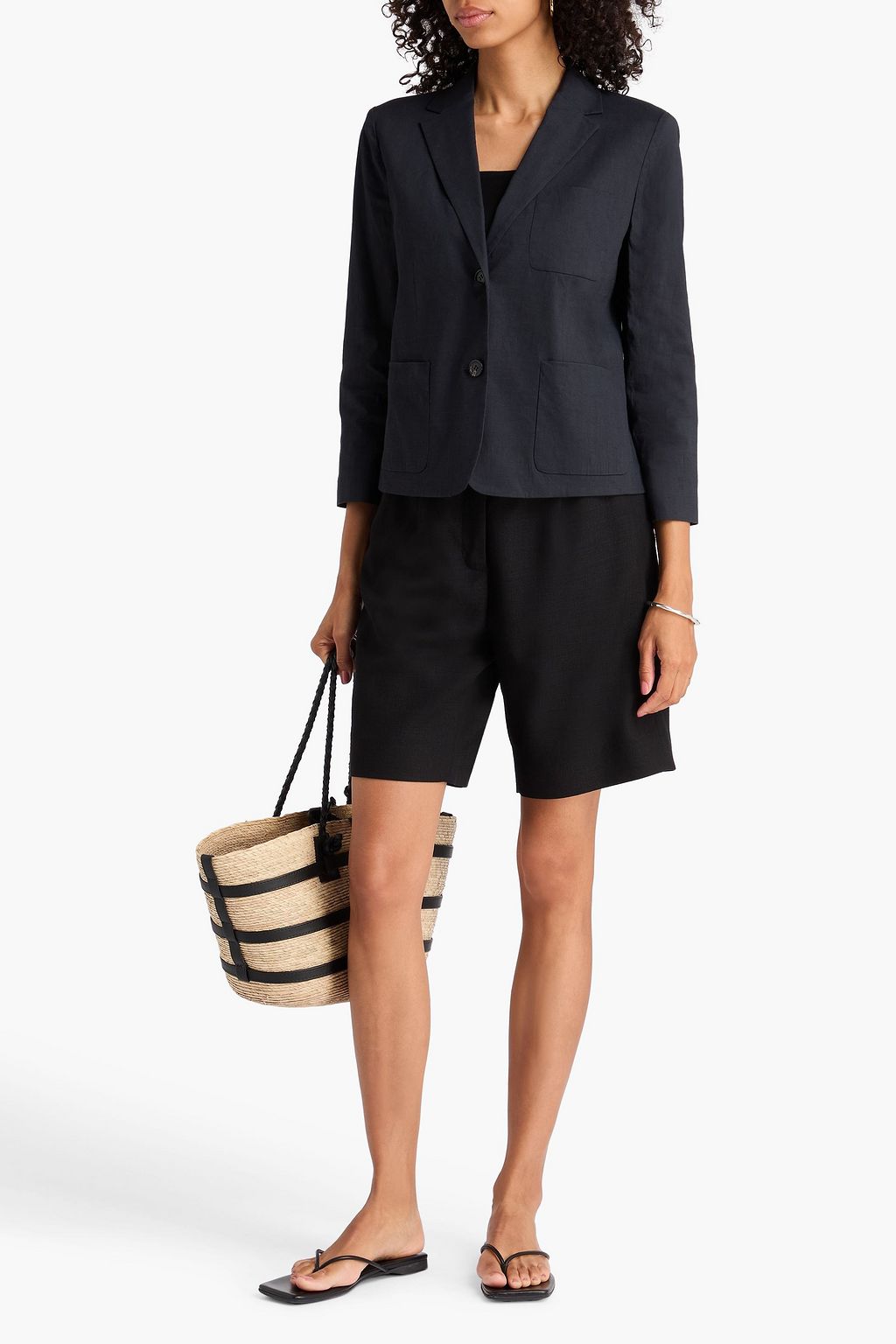 THEORY Linen-blend blazer