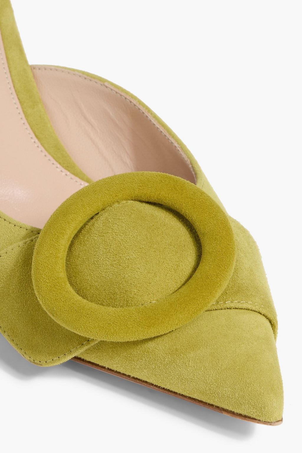 GIANVITO ROSSI Portofino 55 buckled suede mules