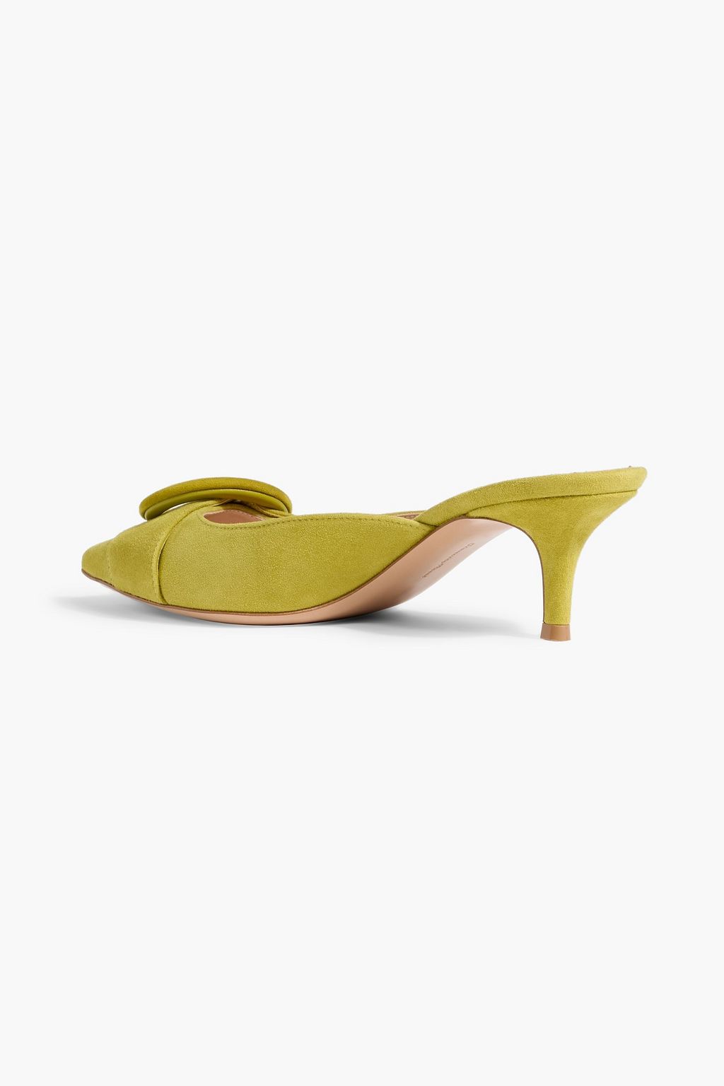 GIANVITO ROSSI Portofino 55 buckled suede mules