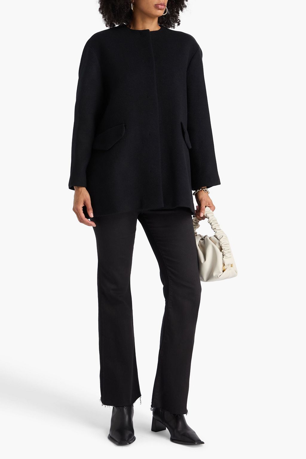 THEORY Wool-blend felt coat