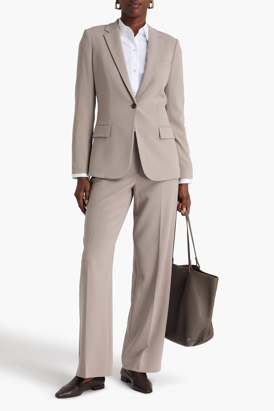  Theory - Blazer „staple“ Aus Crêpe - Neutral - Us 8 