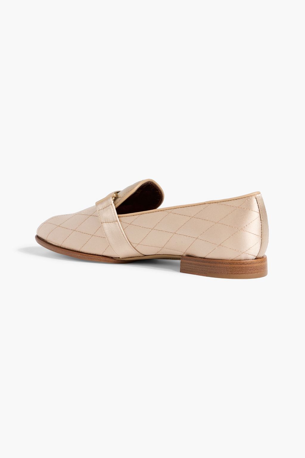 TOD'S Double T quilted satin loafers