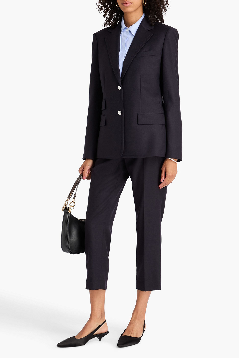  Theory - Wool-flannel Blazer - Blue - Us 10 