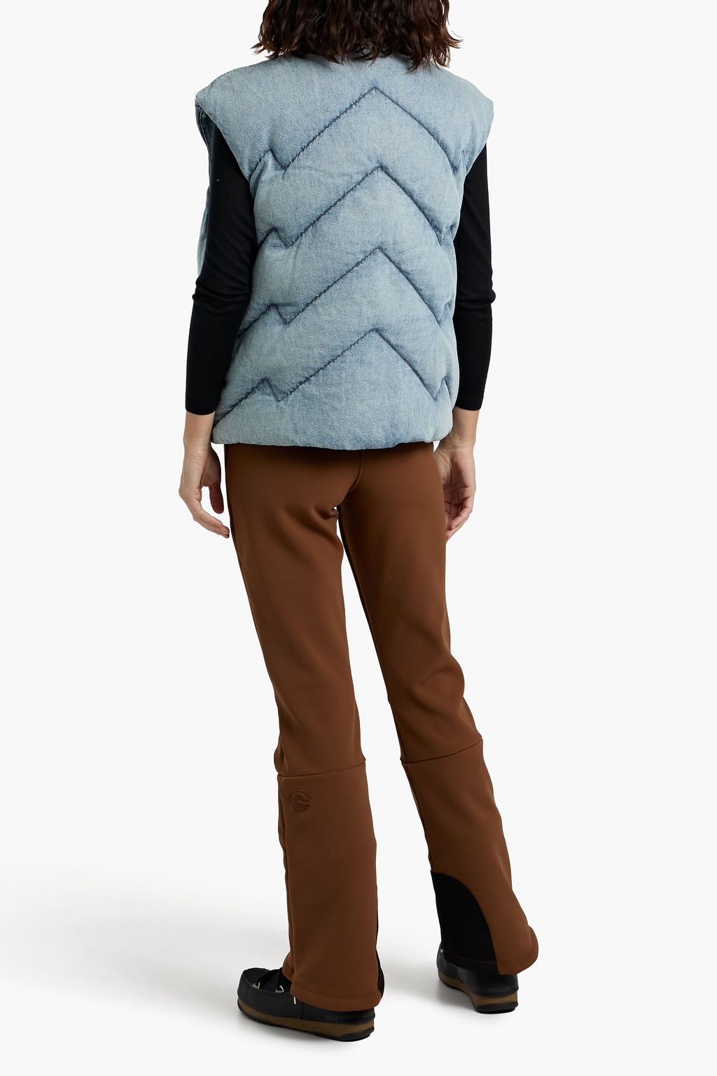 PERFECT MOMENT Quilted denim vest