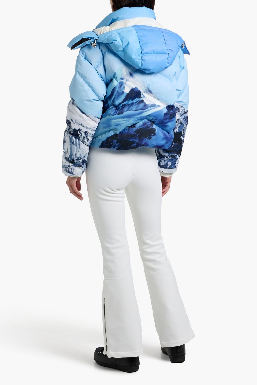 PERFECT MOMENT Quilted printed down ski jacket