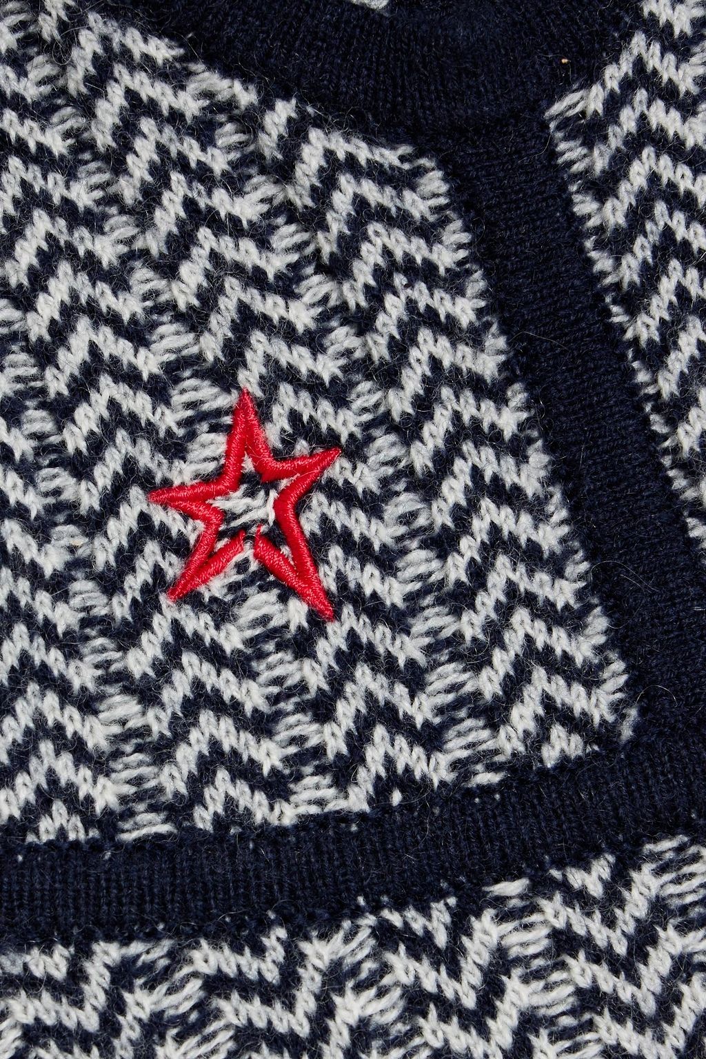 PERFECT MOMENT Jazzy jacquard-knit wool and cashmere-blend hoodie