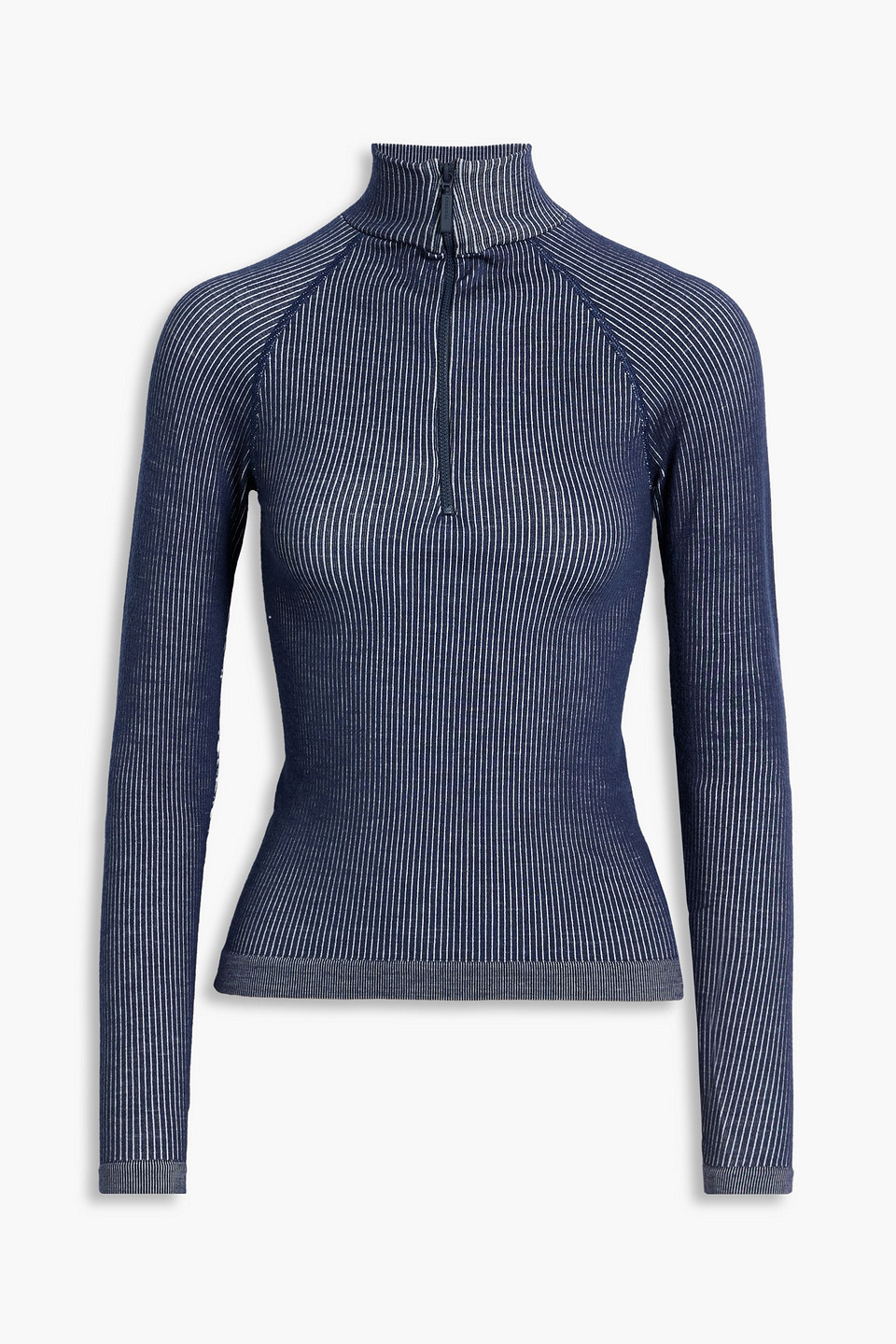 Cordova Stowe Ribbed Wool-blend Base Layer In Purple