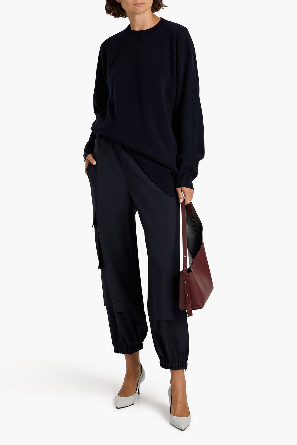 TIBI Anna cutout wool-blend sweater