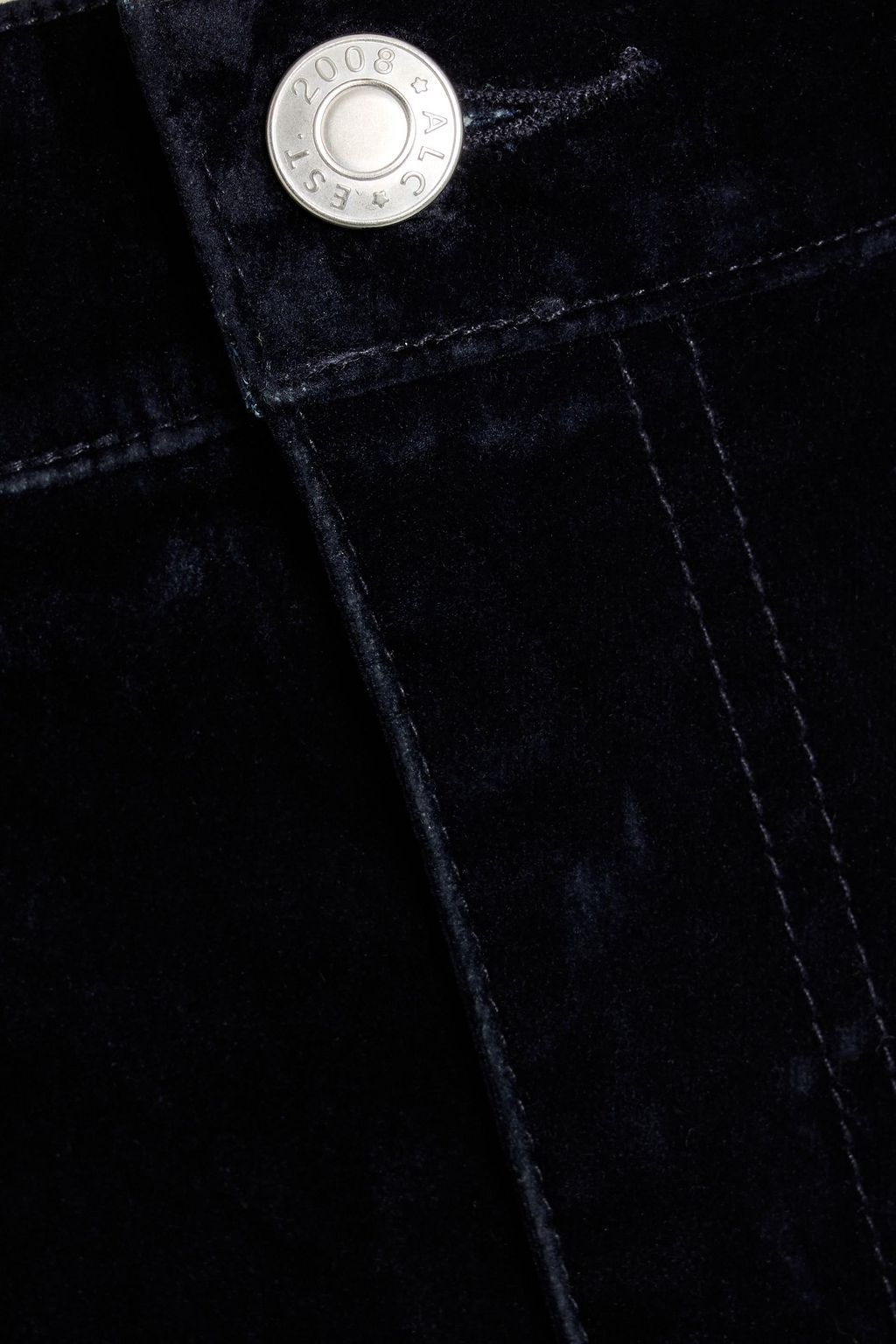 A.L.C. Willie cotton-blend velvet straight-leg pants