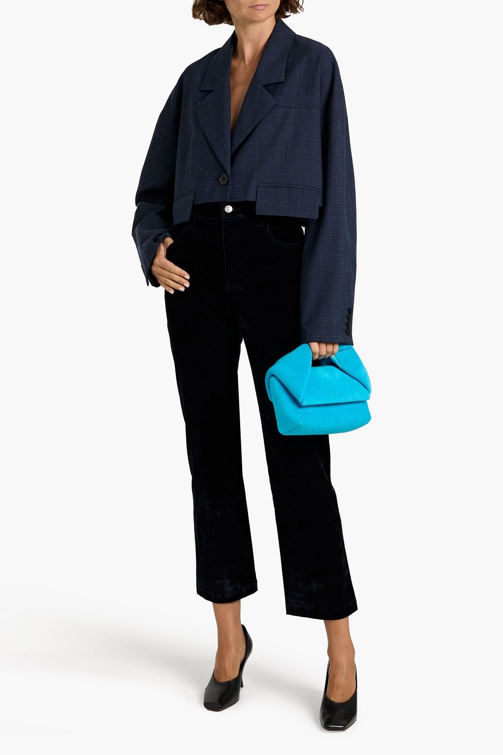 A.L.C. Willie cotton-blend velvet straight-leg pants