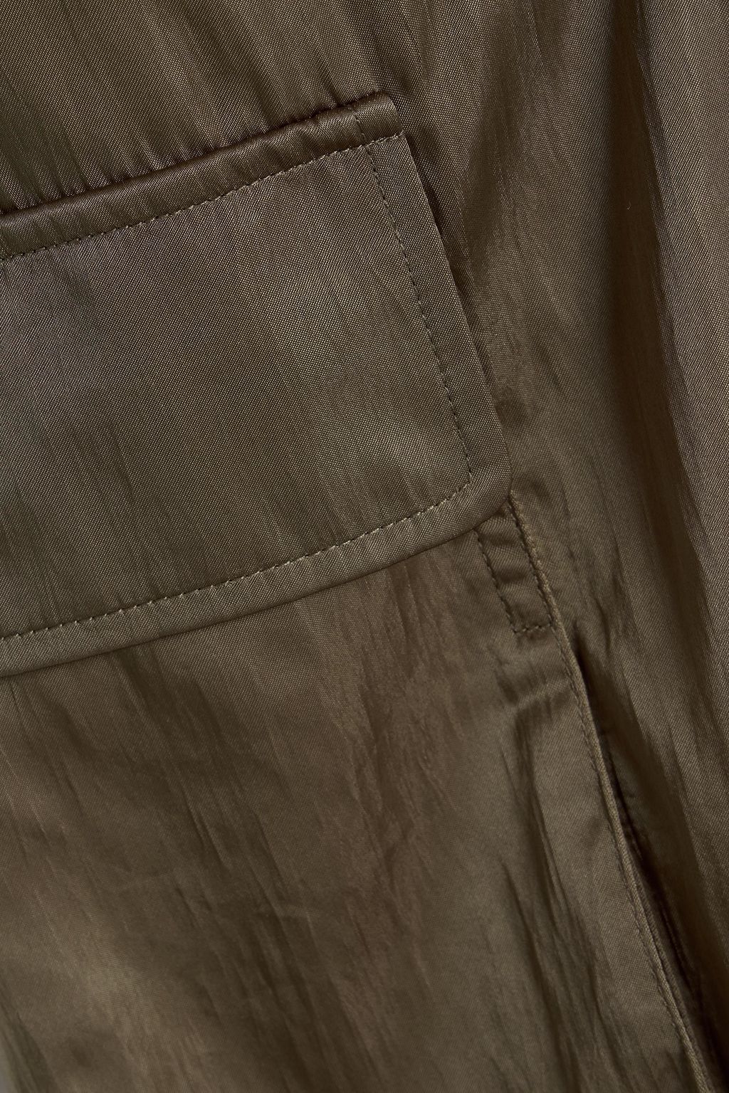 TIBI Stella pleated satin wide-leg pants