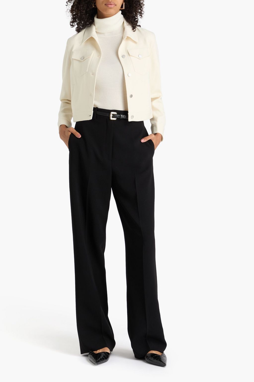 THEORY Crepe straight-leg pants