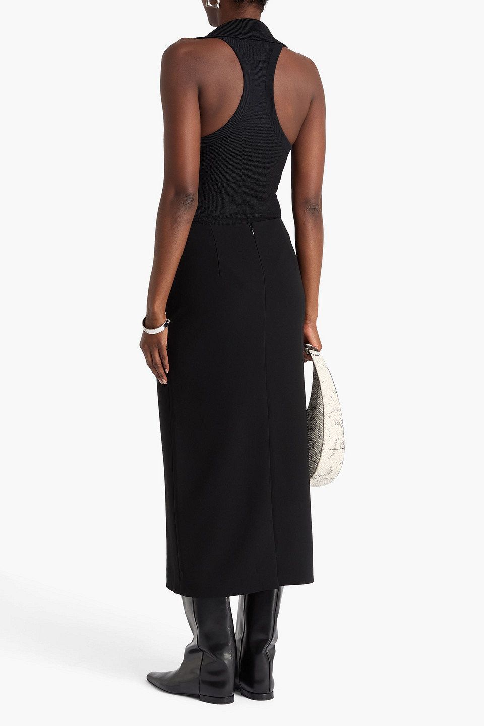  Theory - Crepe Midi Skirt - Black - Us 4 