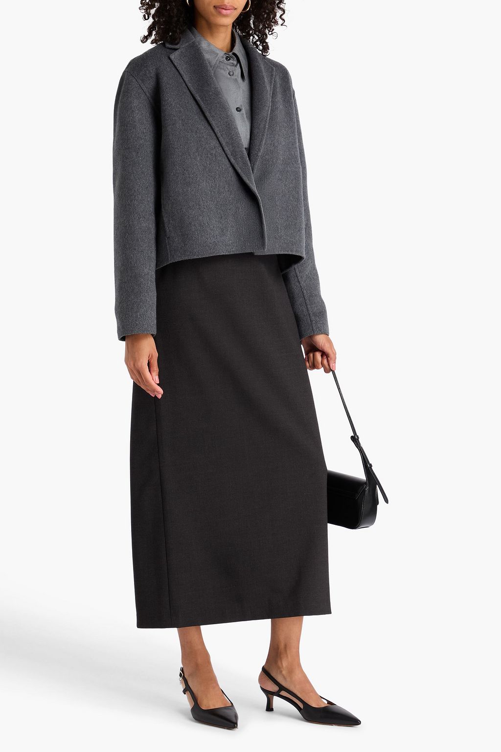 THEORY Wool and cashmere-blend felt blazer