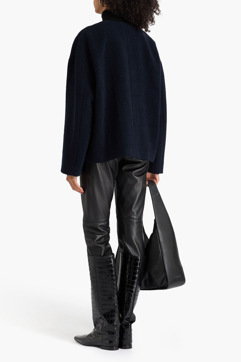  Theory - Wool-blend Fleece Jacket - Blue - M 