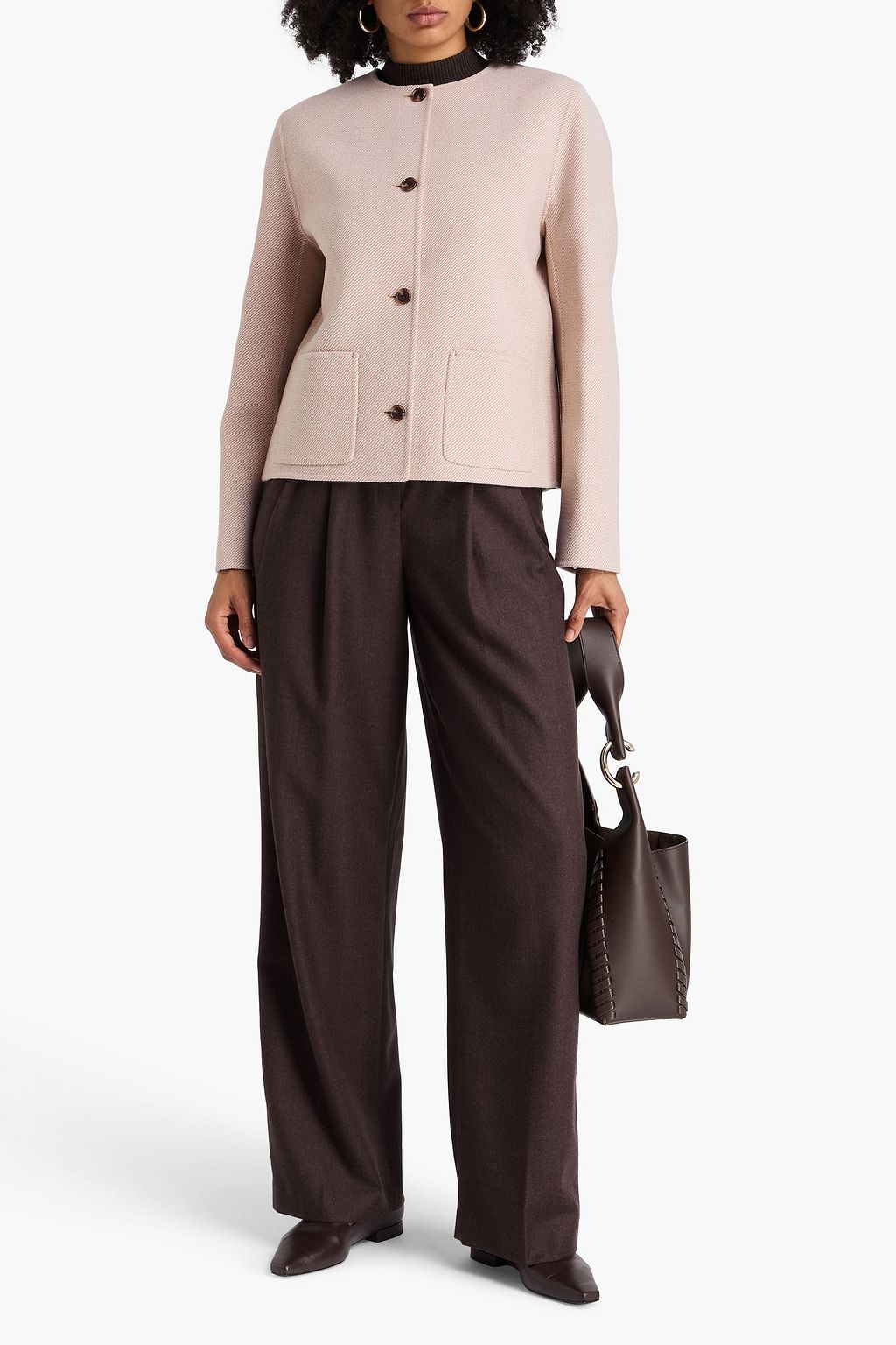 THEORY Wool and cashmere-blend twill jacket