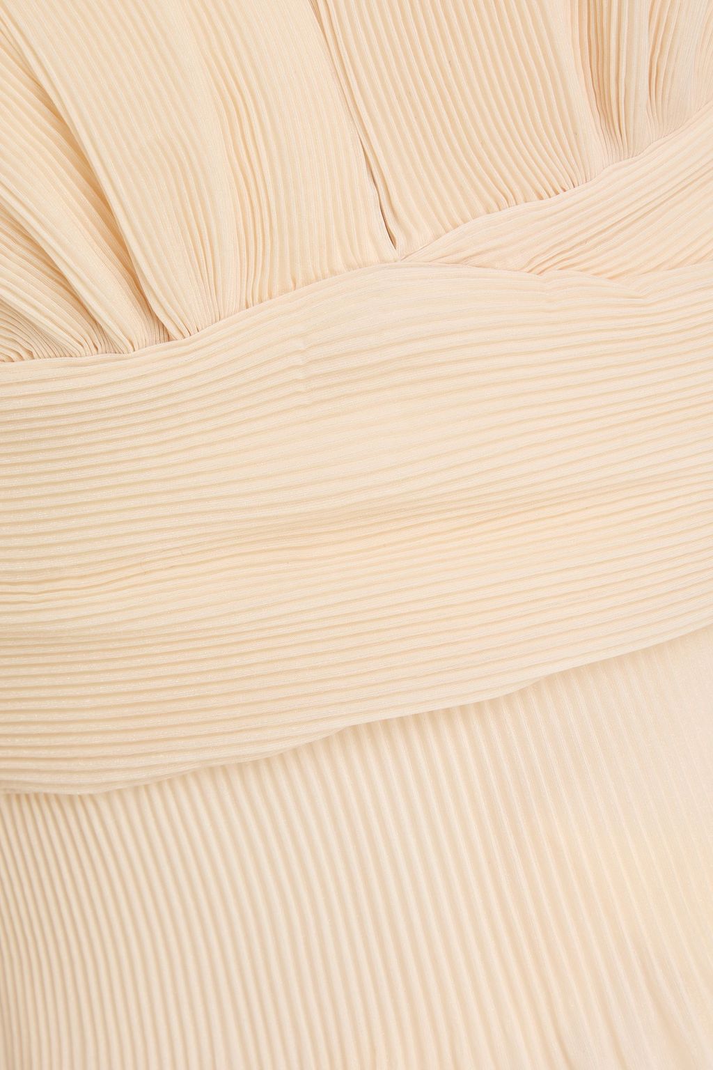 ZIMMERMANN فستان قصير من الأورغنزا مزين بكسرات وبطبقات متدرجة