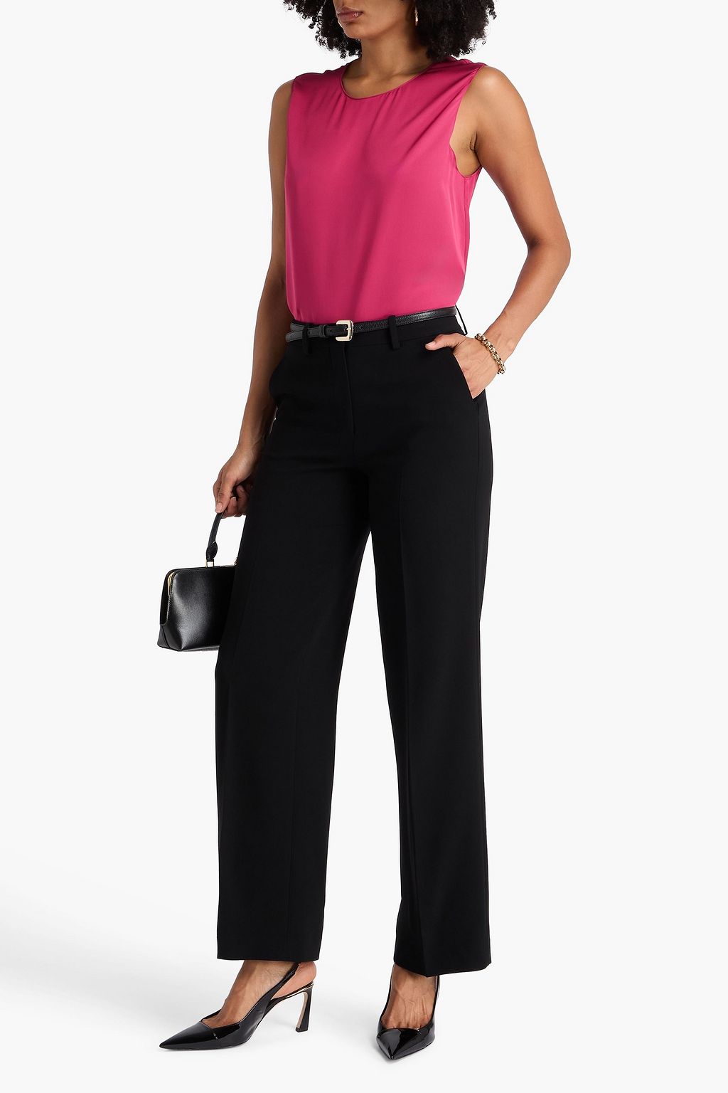 THEORY Crepe wide-leg pants