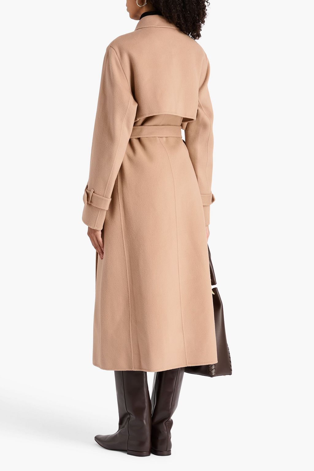 THEORY Brushed wool and cashmere-blend felt trench coat