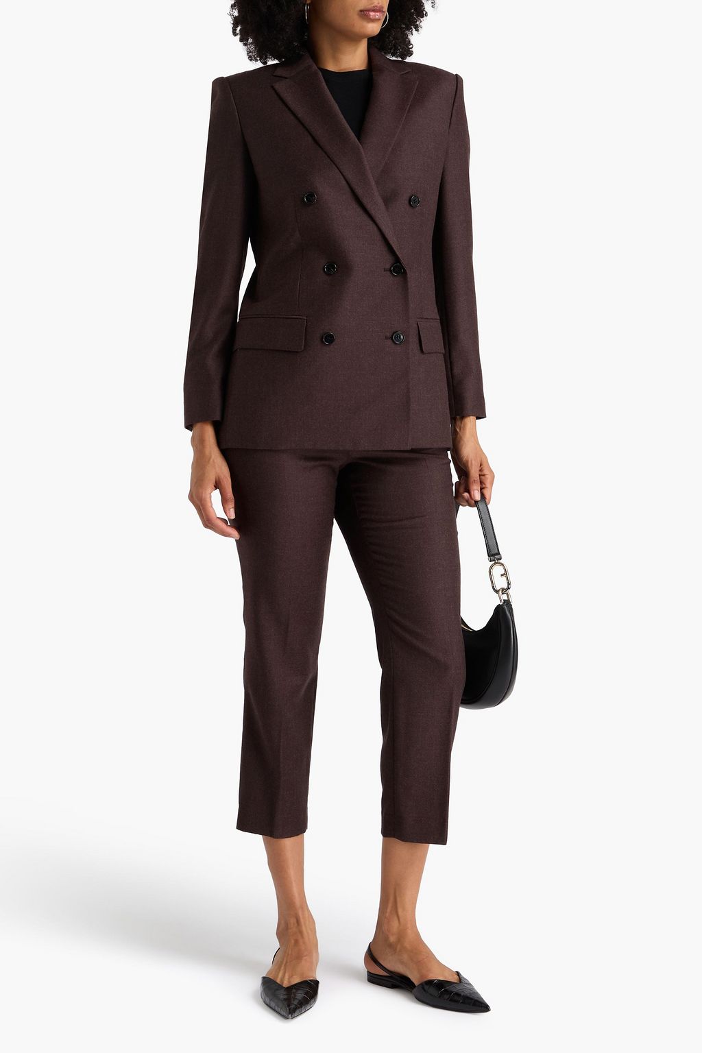 THEORY Double-breasted wool-flannel blazer