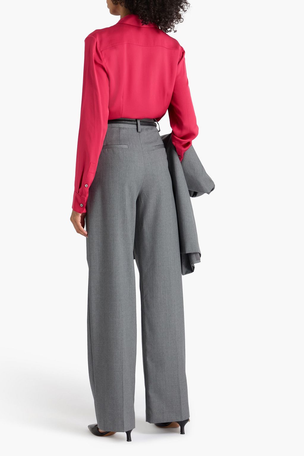 THEORY Silk crepe de chine shirt