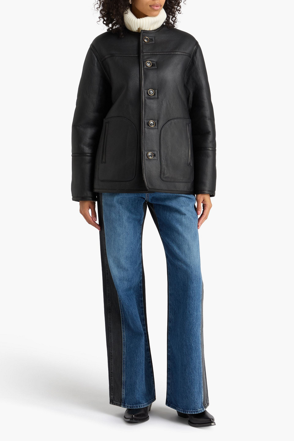  Veronica Beard - Wendbare Jacke „anya“ Aus Shearling - Schwarz - S 