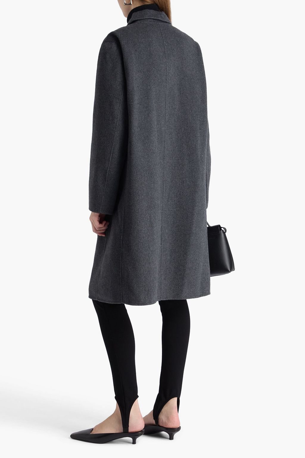 THEORY Double-breasted wool and cashmere-blend felt coat