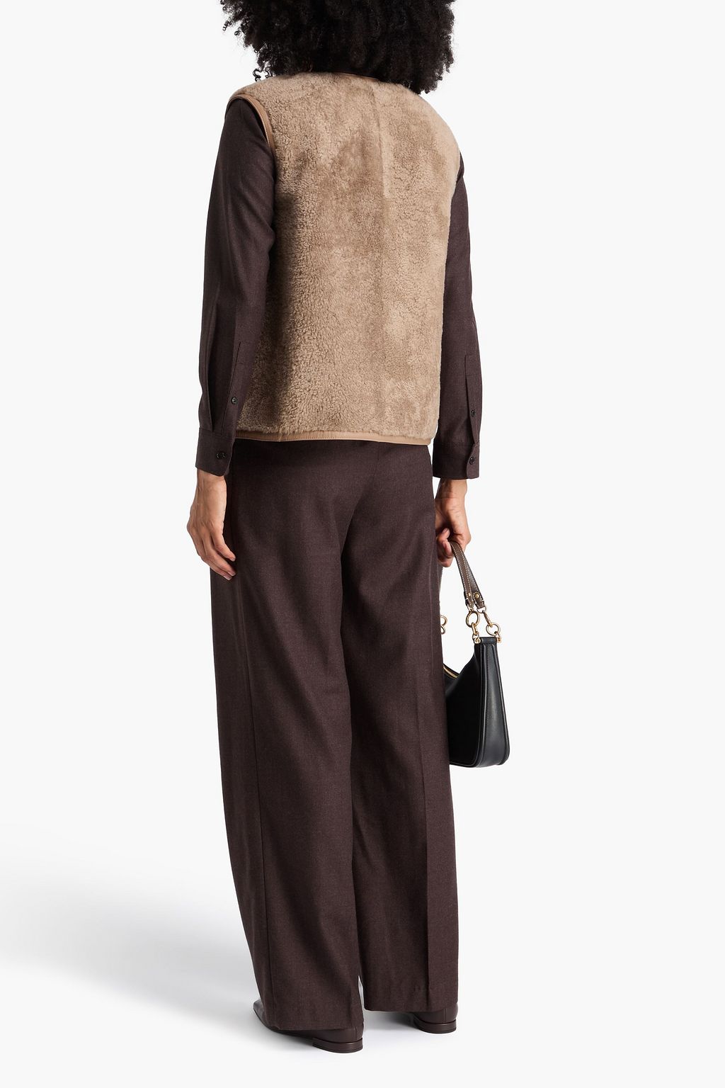 THEORY Reversible shearling vest