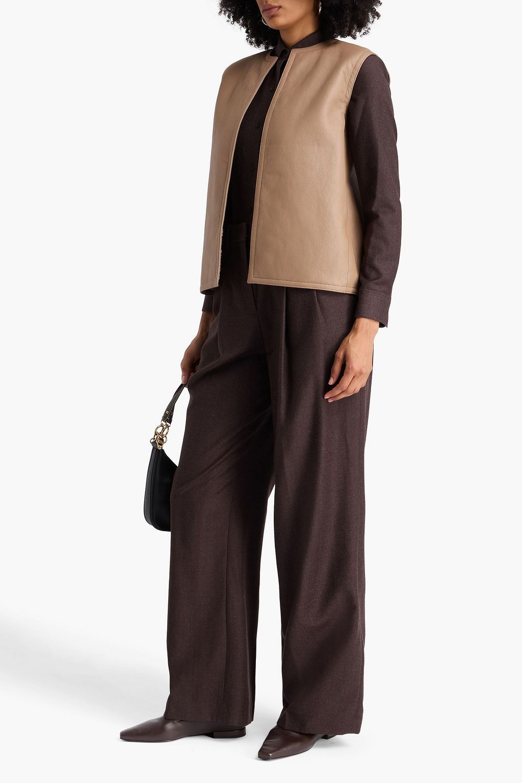 THEORY Reversible shearling vest