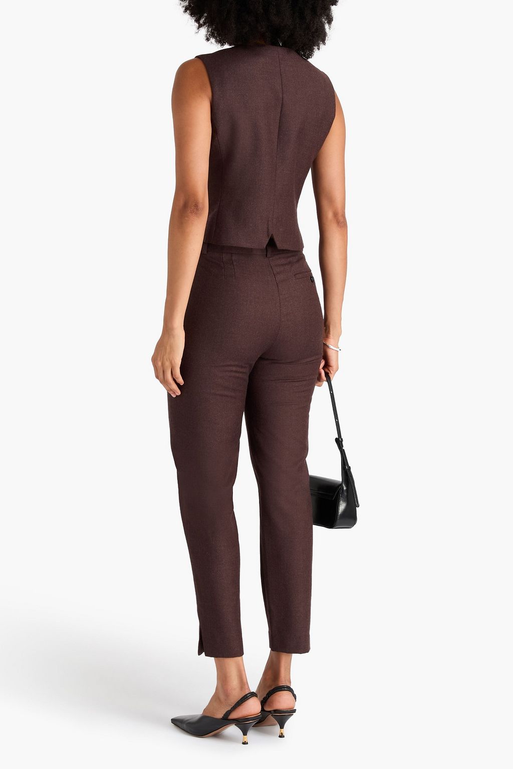 THEORY Wool-twill vest