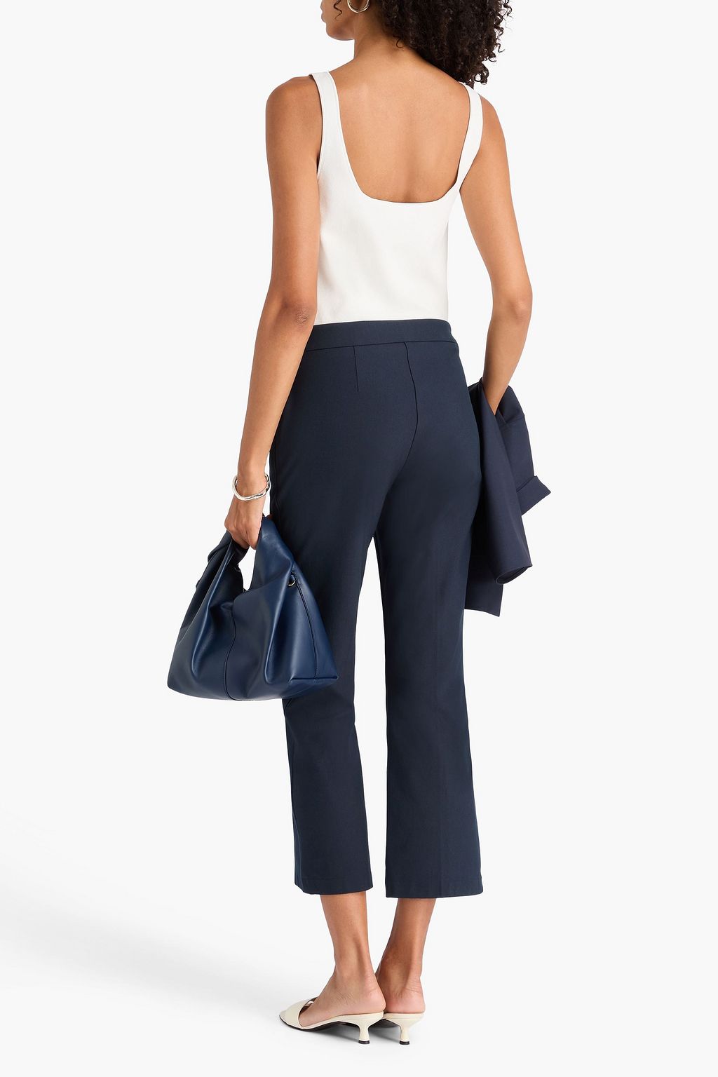 THEORY Kick-flare-Hose aus Twill aus einer Baumwollmischung