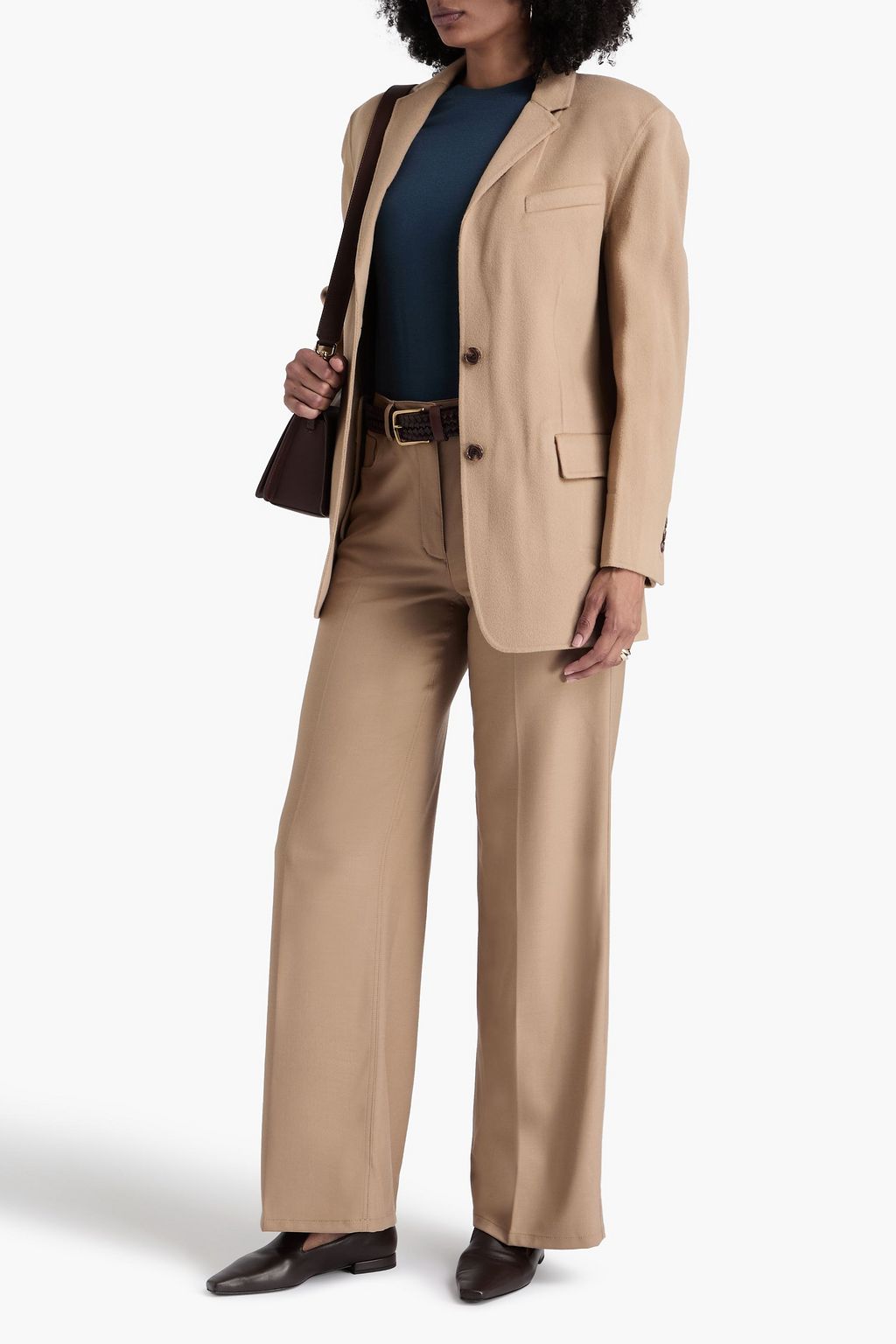 THEORY Wool and cashmere-blend felt blazer