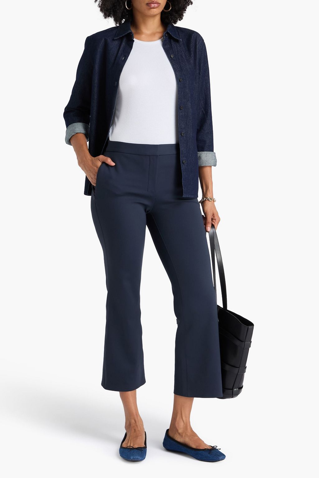 THEORY Scuba kick-flare pants