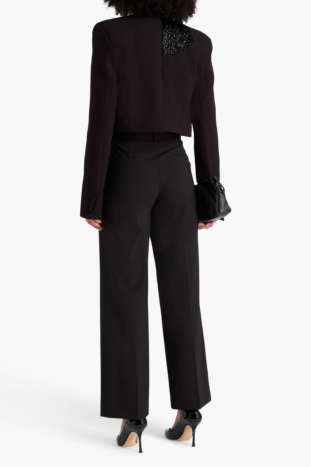 THEORY Wool-blend wide-leg pants